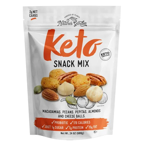 Vista 7 de Nature's Garden Keto Snack Mix - Bolas de queso probiótico de 12 onzas