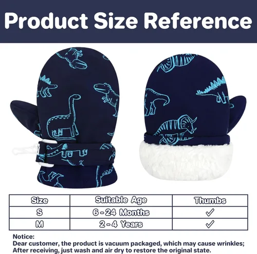 Vista 28 de QikQik Guantes de invierno impermeables para niños pequeños - Guantes de nieve para bebés