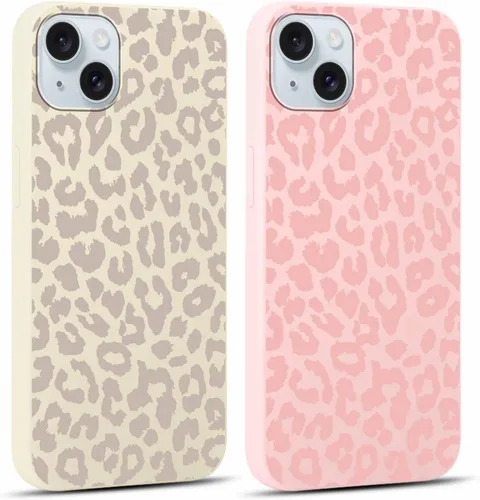 Vista 30 de Paquete de 2 fundas de teléfono con bonito estampado de guepardo para iPhone 7/8/SE 2020 / SE 2022 de 4.7 pulgadas, diseño de leopardo de lujo