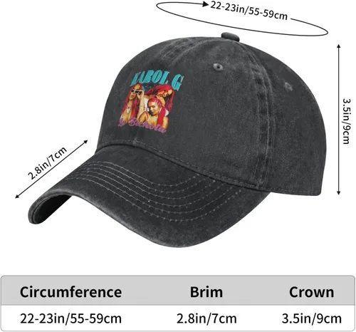 Vista 5 de Karol Singer G Hat Adjustable Baseball Cap Hat Men Women Vintage Washed Distressed Twill Cotton Golf Dad Hat Unconstructed Classic Polo Style Unisex