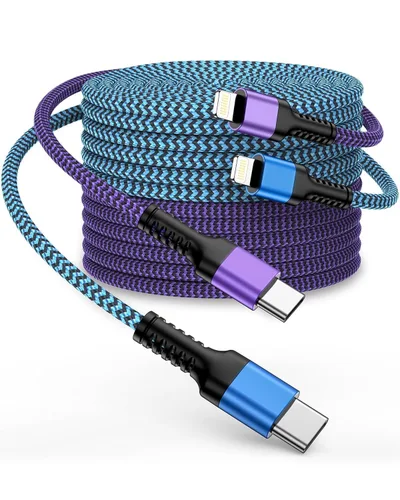 Vista 8 de Cable cargador para iPhone 14 13 12 11 Pro Max XS XR X SE, iPad