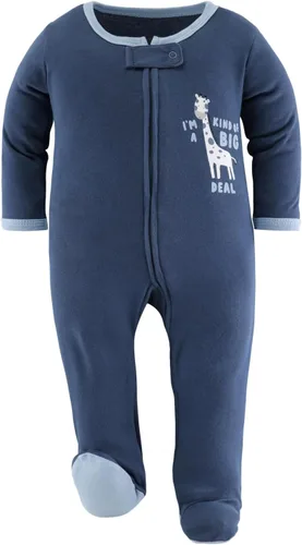 Vista 5 de The Peanutshell Pijama con pies para bebés niños, para dormir y jugar, paquete de 3