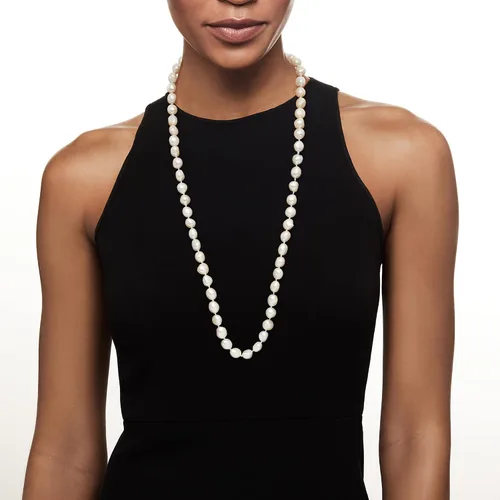 Vista 2 de Ross-Simons 10-11mm Cultured Pearl Long Endless Necklace