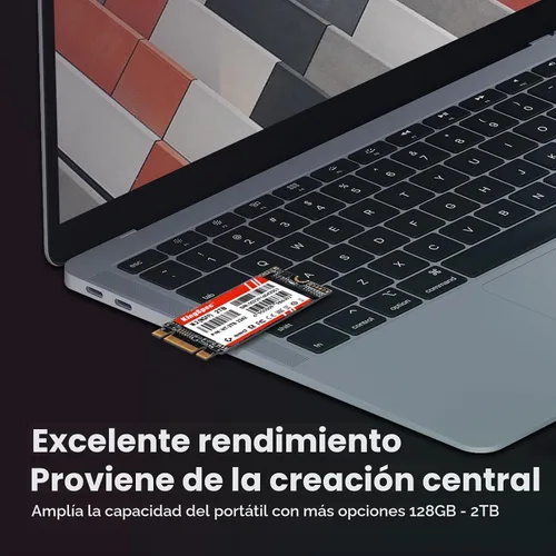 Vista 6 de KingSpec NT Series M.2 2242 SSD SATA de 128 GB - No compatible con NVMe Socket, unidad interna de estado sólido Sata 3 de 6 Gb/s, para Ultrabook