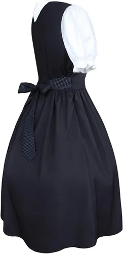 Vista 2 de Disfraz de dama francesa para Halloween, disfraz medieval, Oktoberfest, para niña bávara, Lolita, uniforme