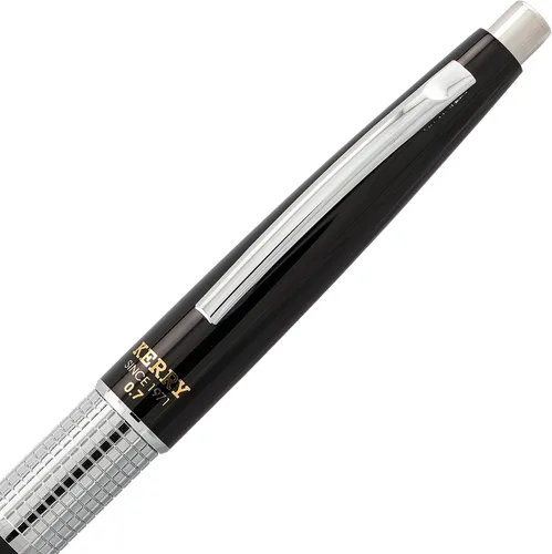 Vista 4 de Pentel Sharp Kerry - Portaminas (0.028 in), barril negro, 1 lápiz (P1037A)