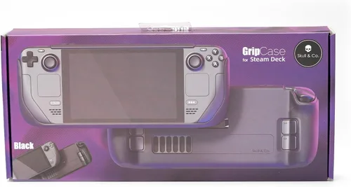 Vista 8 de Skull & Co. GripCase SD para Steam Deck una funda protectora suave con agarres texturizados, protección completa y soporte, absorción de golpes