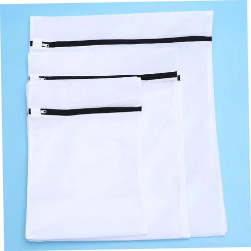 Vista 7 de NOLITOY Juego de 6 bolsas de lavandería de malla, bolsas con cremallera para ropa interior, medias