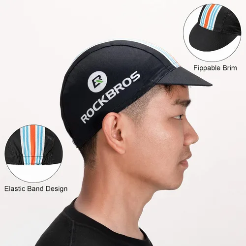 Vista 3 de ROCKBROS Gorra de ciclismo para hombre, transpirable, a prueba de sol
