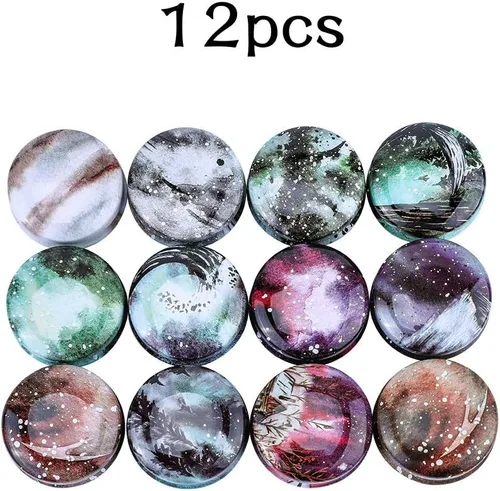 Vista 8 de Rolin Roly 12 tarros de latas con tapas, latas de viaje para velas, mini latas de aluminio redondas reutilizables, contenedor vacío para aceites