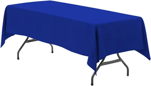 Vista 62 de Your Chair Covers - Mantel rectangular de poliéster sin costuras de alta calidad de 60 pulgadas de ancho x 102 pulgadas de largo - Negro - Mantel