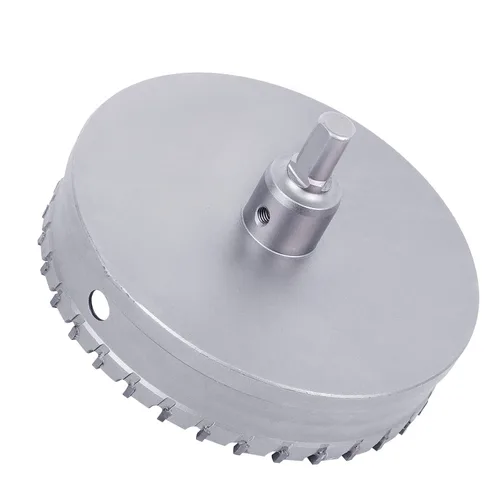 Vista 3 de Broca de sierra de agujero de acero metálico de 4.528 in/4.5 pulgadas, cortador de agujero de metal para metal grueso, acero inoxidable, hierro