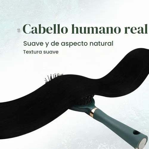 Vista 2 de Ugeat - Extensiones de cabello humano con microanillo, 14 pulgadas, extensiones de cabello Remy con microcuentas de 1 gm/hebra, 50 gms, extensiones