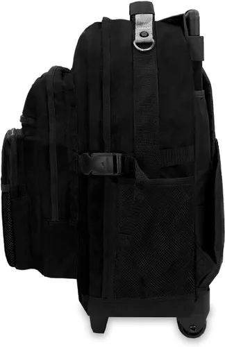 Vista 3 de Everest Deluxe Mochila con ruedas., Negro), 5045WH-BK