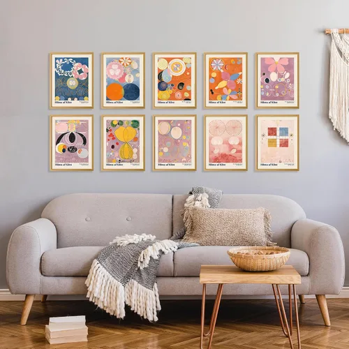 Vista 2 de Hilma Af Klint - Arte abstracto – 10 impresiones artísticas estéticas de pared y famosas impresiones artísticas de pared, pinturas famosas