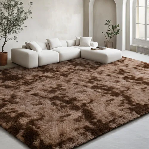 Vista 134 de EVOIONOS Alfombra Redonda Negra para Dormitorio, 4x4 Pies Alfombra de Área Circular Suave y Esponjosa para Sala de Estar, Alfombra Circular de Felpa
