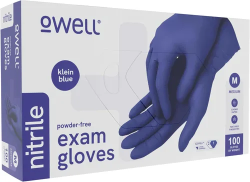 Vista 10 de OWELL® Blue Medical Exam Nitrile Gloves – Disposable Gloves for Dental & Medical Use, Powder-Free, Latex-Free, Chemo Rated