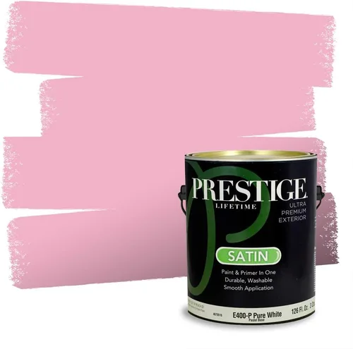 Vista 137 de Prestige Paints Pintura exterior e imprimación en uno, 1 galón, plano, coincidencia comparable de Valspar* Amber Rose*