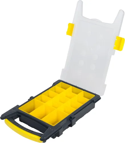 Vista 4 de Stalwart - Juego de cajas organizadoras de almacenamiento - Juego de 4 organizadores de plástico transparente para piezas, manualidades