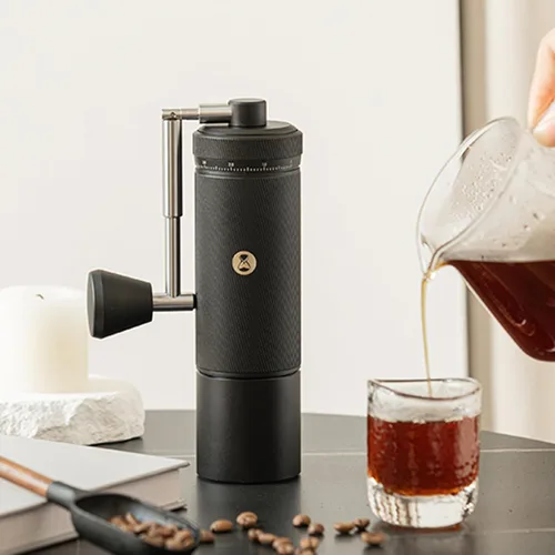 Vista 7 de TIMEMORE S3 Molinillo de Café Manual con Ajuste Externo y Rebaba Patentada de Acero Inoxidable, Molinillo de Café Manual de Alta Precisión Premium