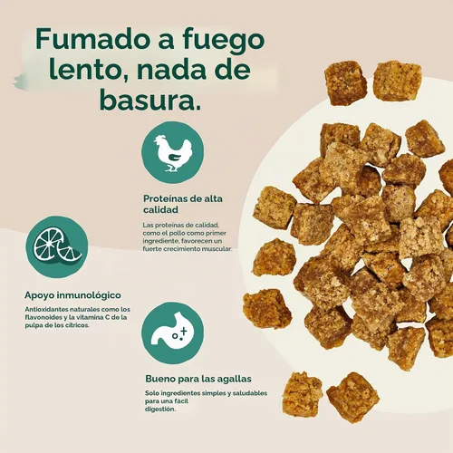 Vista 4 de Jinx Chicken Bites Jerky - Golosinas para perros, suaves y masticables, golosinas jerky totalmente naturales para perros con pollo sin jaula