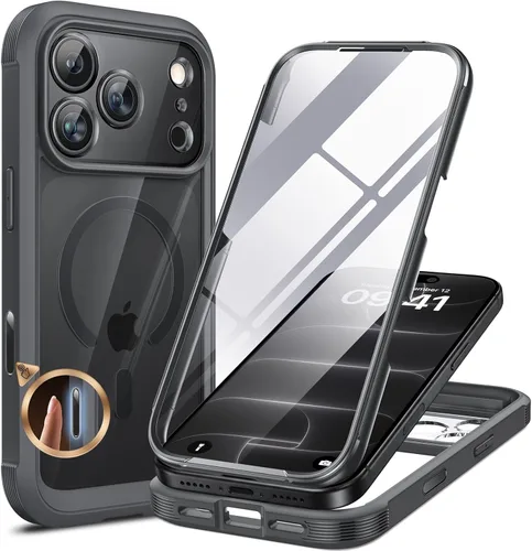 Vista 80 de Miracase Funda de teléfono para iPhone SE de 3ª/2ª generación 2022 2020 de cuerpo completo con protector de pantalla de vidrio integrado, cubierta