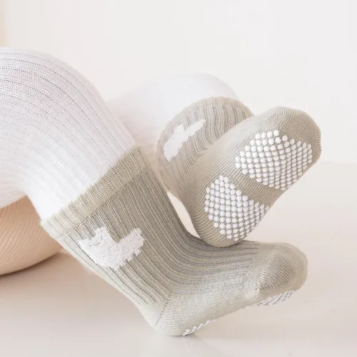 Vista 2 de Calcetines antideslizantes para bebés, calcetines antideslizantes para niñas y niños recién nacidos, calcetines antideslizantes casuales