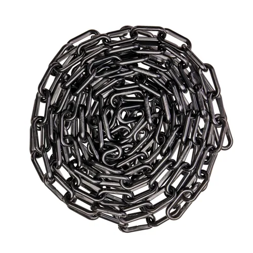 Vista 3 de US Weight (Fabricado en EE. UU.) Cadena de seguridad de plástico negro de 2" x 10 pies con tecnología SunShield resistente a los rayos UV