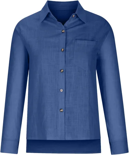 Vista 10 de SMIDOW Camisa de algodón y lino con botones para mujer