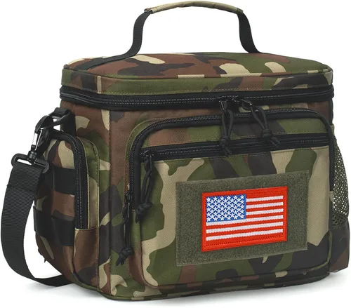 Vista 11 de ATRIPACK Lonchera táctica para hombres, bolsa de almuerzo táctica Molle con correas a prueba de fugas, aislada, para mujeres, comida para adultos