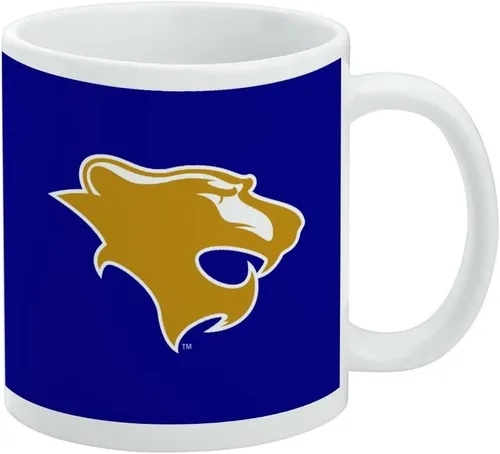 Vista 255 de Taza de cerámica con el logotipo principal de la Universidad Rider, taza de regalo novedosa para café, té y bebidas calientes, 11oz, blanca