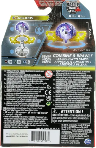 Vista 8 de Bakugan 3.0 Tercera Generación 2023 Ataque especial Galáctico Raro Nillious