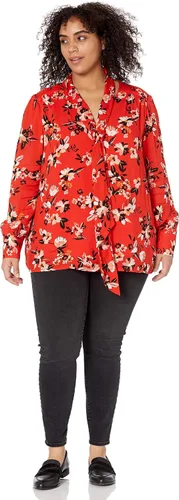Vista 5 de Jessica Simpson Blusa Twilly de manga larga con lazo y cuello desnudo para mujer