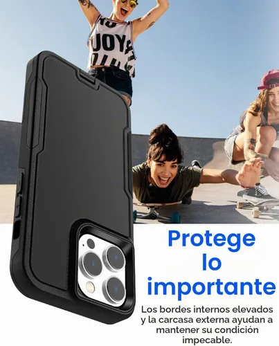 Vista 3 de AICase Funda para iPhone 12 Pro Max con protector de pantalla de vidrio, protección contra caídas de alta resistencia, cuerpo completo, resistente a
