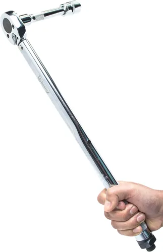 Vista 5 de Llave dinamométrica de 1/2 pulgada con llave de bloqueo de 18 pulgadas de longitud con barra de extensión de 1/2 pulgada de longitud de 4.921 in
