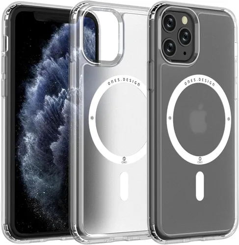 Vista 24 de ONES Funda delgada transparente para iPhone 8 Plus/7 Plus, PC + TPU híbrido, protección contra caídas de grado militar [antiamarillamiento], funda