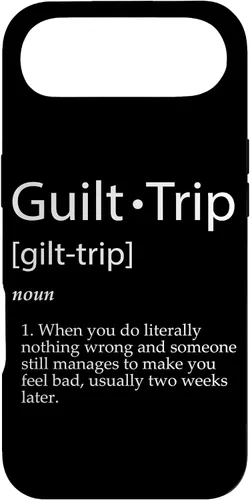 Vista 27 de Guilt Trip Definition Sarcastic Joke for Mean Adult Parents Case for iPhone 17