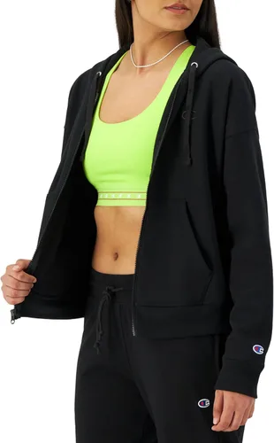 Vista 3 de Champion Sudadera con capucha y cremallera completa para mujer, Powerblend, sudadera de forro polar, sudadera con capucha para mujer