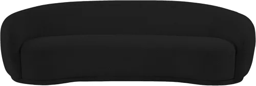 Vista 6 de Meridian Furniture 693Black-S Hyde Collection Modern Sofá tapizado de tela Boucle contemporáneo, negro, 89.5 pulgadas de ancho x 38 pulgadas