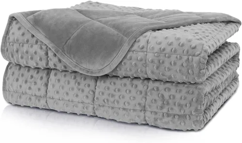Vista 12 de Huloo Sleep Manta para niños, 20 x 30 pulgadas, 2 libras (azul marino)