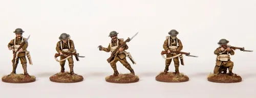 Vista 3 de The Great War - Infantería británica 1916-18 (30 figuras) Figuras de plástico duro de 1.102 in