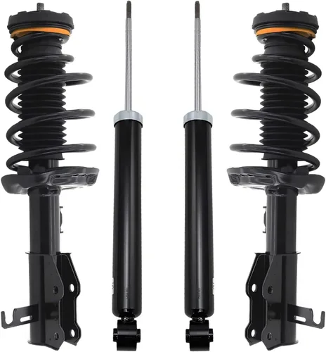 Vista 93 de Detroit Axle - Kit de amortiguadores de 4 puntales para Ford Escape 14-19, 2 puntales delanteros con resorte helicoidal 2 amortiguadores traseros