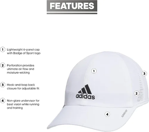 Vista 85 de Adidas Superlite, Gorras Atléticas, Sombrero de running Hombre