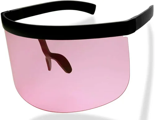 Vista 2 de ShadyVEU Visor Full Face Shield Oversized Mono Lens UV400 Big Color Tinted Sunglasses