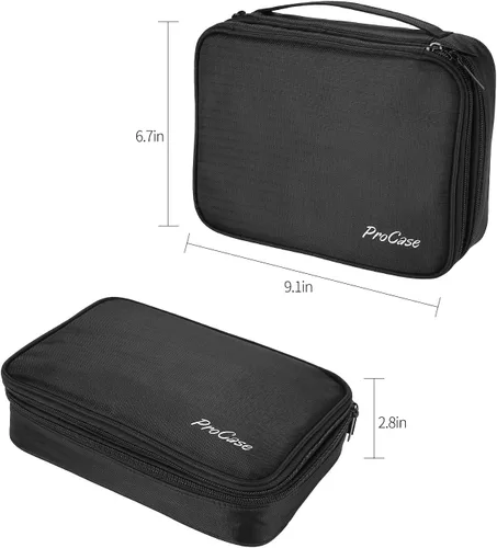 Vista 3 de ProCase Paquete de joyas de viaje con soporte organizador de joyas de 6 niveles