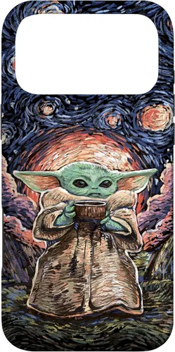Vista 22 de Star Wars: The Mandalorian The Child Starry Night Style - Carcasa para iPhone 17