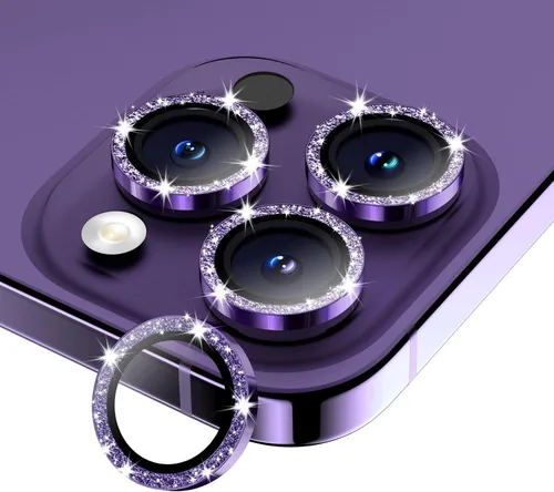 Vista 16 de Protector de lente de cámara para iPhone 17/16/16 Plus, Vidrio templado de metal Cubierta individual de lente de cámara [Anti-caída] Compatible