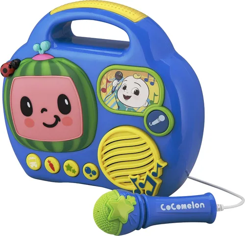 Vista 2 de KIDdesigns Cocomelon My First Sing-Along - Boombox con micrófono integrado