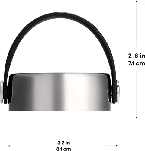 Vista 5 de Tapas de Hidro Flask – Tapa de repuesto con tapón flexible para botellas de agua de boca ancha, de acero inoxidable