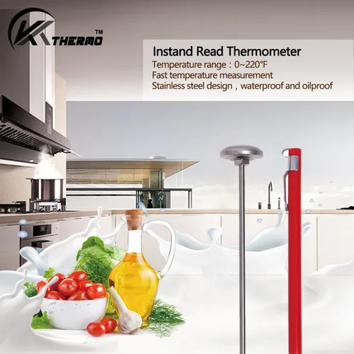 Vista 3 de KT THERMO Termómetro de Dial de 1 Pulgada de Lectura Instantánea, Mejor para Bebidas de Café, Espuma de Leche con Chocolate
